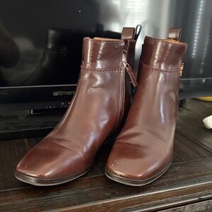 Tory Burch Brown Ankle Boots